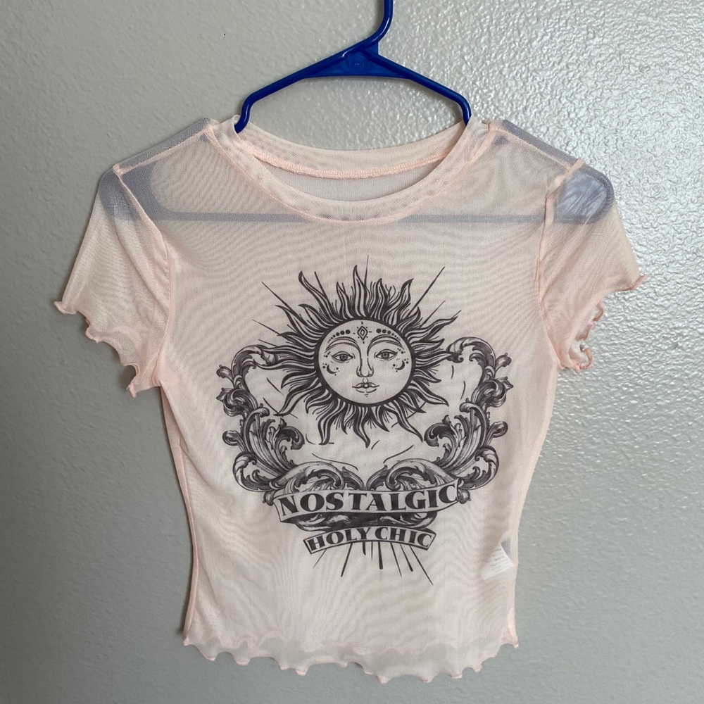 mesh graphic top